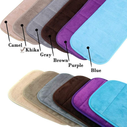 AUHOKY 2 Sets Ergonomic Computer Wrist Pad - Long & Short Size Combination Keyboard Rest Elbow Support Mat for Office, Desktop, Working, Gaming - Memory Foam Relieve Elbow Pain (Brown)
