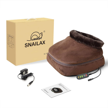 Snailax Heated Foot Rest Under Desk at Work, FSA Eligble Desk Foot Stool with Heat & Vibration Massage, Adjustable Height, 2 Heat Levels Foot Warmer Feet Heater for Office Chair, Gaming Home Use
