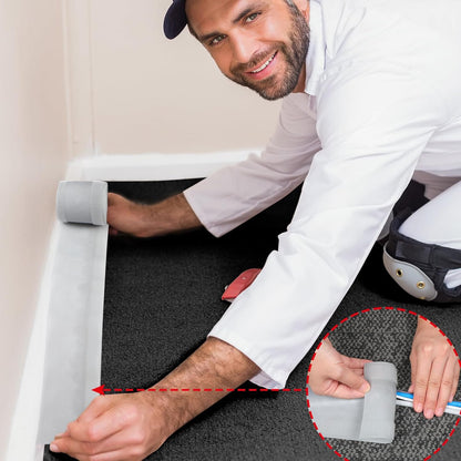 WILLBOND Carpet Cord Cover Cable Protector Floor Cover Cable Protector Management Only for Commercial Office Carpet(19.69 ft,Black)