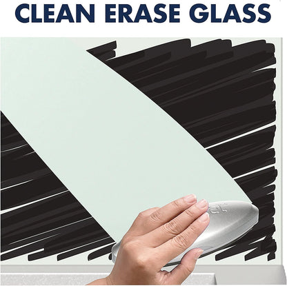 Quartet Glass Whiteboard Desktop Panel, Magnetic, 17" x 23", Dry Erase Surface, Includes Accessory Trays, 1 Marker and 2 High-Power Magnets, White (GDP1723W)