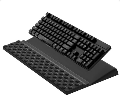 Ospelelf Tilt Keyboard Stand with Wrist Rest, Comfy Ergonomic Keyboard Riser Holder for Office Home