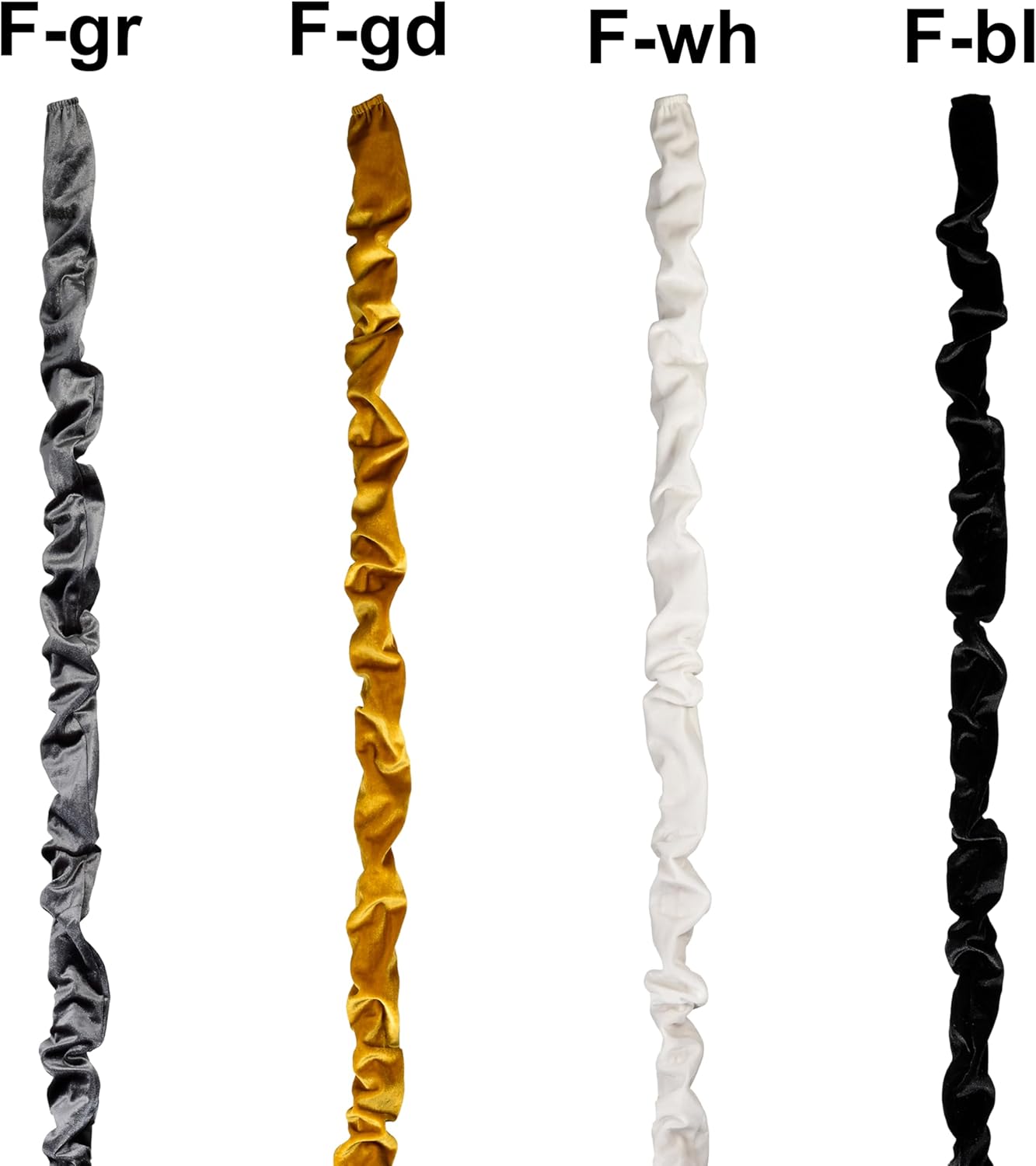 Chandelier Fabric Cord Cover 1 Pack White Chain Cover 70.8 inches Brushed Polyester Fabric Chain Sleeve for Chandelier Cord Hider Cable Management (None Touch Fasteners)