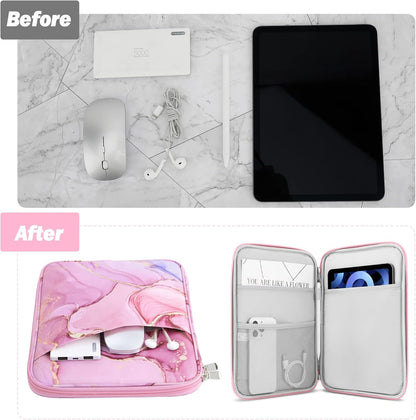 MoKo 9-11 Inch Tablet Sleeve Case, Fits New 11inch iPad Air M4/Pro M5, iPad A16 11", i-Pad 10/9/8/7th/Air 5/4th 10.9"/10.2", Tab S9/S8 11", Protective Bag Carrying Case with Pocket, Dark Gray