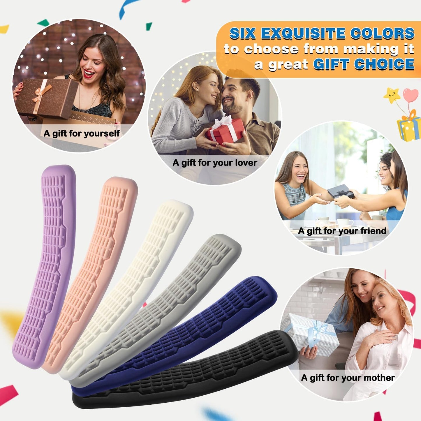 UnivoColors Ergonomic Mouse Wrist Rest,Latest 3.0 Wave Curve Design,High-Resilience Memory Foam Non-Slip Base,Reduces Wrist Fatigue,Ideal for Office Gaming & Long Hours of Use(Black)