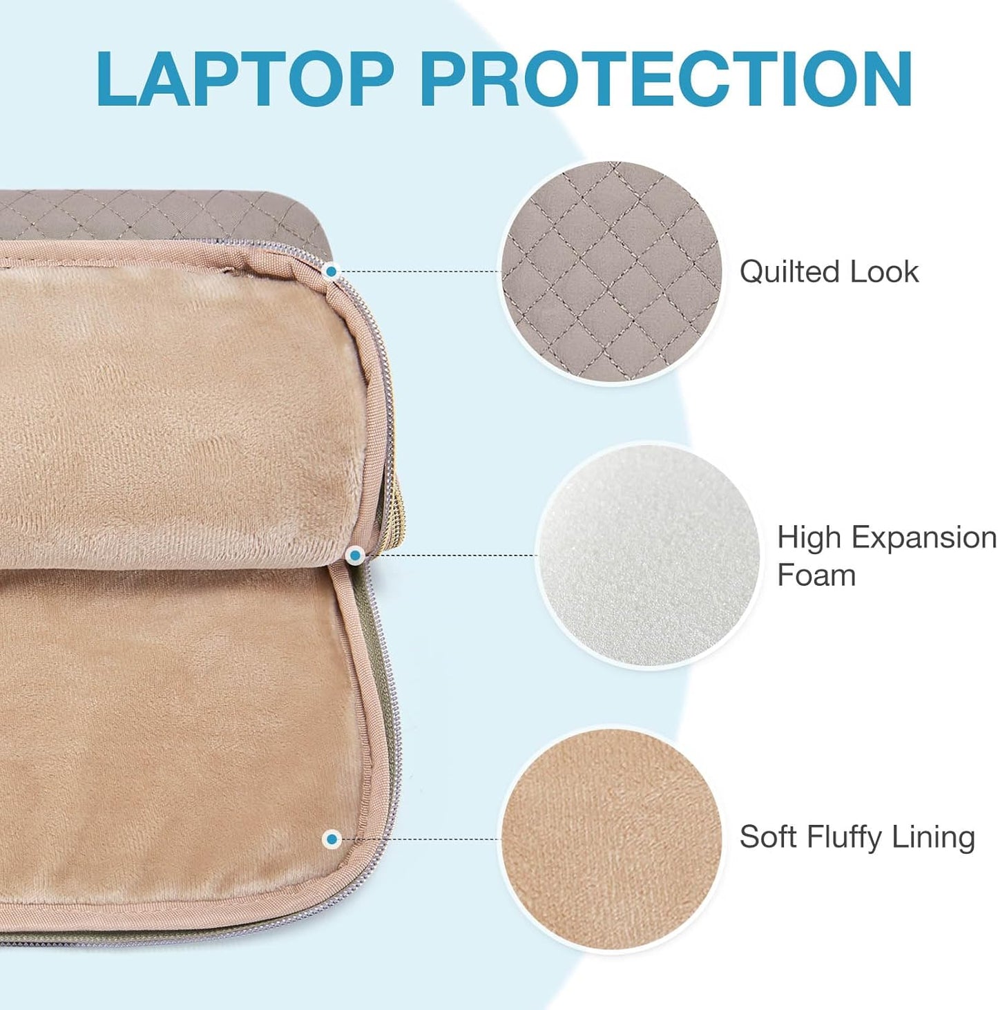 BAGSMART 15.6 Inch Laptop Case Sleeve Compatible with MacBook Pro 16 Inch,15.6 Inch HP,Dell,Acer Aspire,Asus Notebook, Lightweight Laptop Bag for Women with Shoulder Strap,Pocket,Handle, Pink
