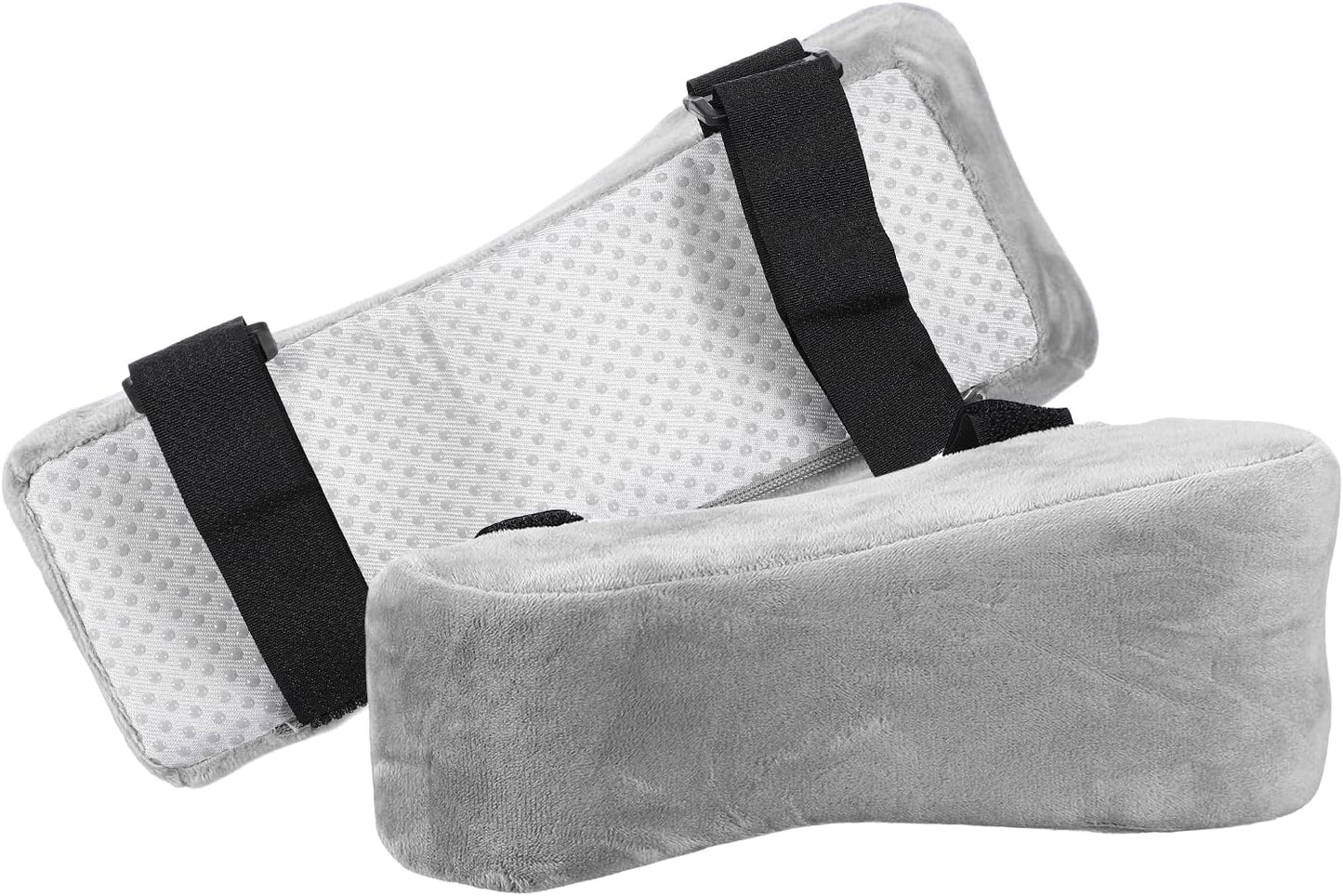 PATIKIL Office Chair Arm Pads, 1 Pair Office Chair Arm Cover Soft Office Chair Armrest Pads Elastic Memory Foam Cotton Removable Washable for Desk Computer Gaming, 25x10x7cm, Brown