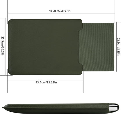 13.3-14" Laptop Sleeve, Blue, Compatible with Laptops 13.3"-14", Protects from Scratches, Water Damage, Multi-Functional Mouse Pad