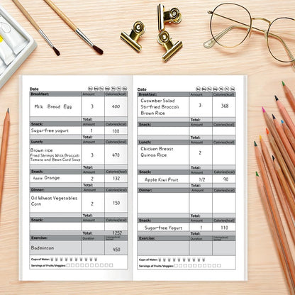 qianshan Travelers Notebook Inserts with PVC Sleeve,Undated Weekly Planner,Weekly To Do List Notepad,TN Journal,30 Sheets,8.5" x 4.7",Pocket Travelers Notebook for Journals,Diaries,Planners,Pink Cat