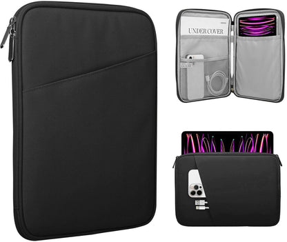 TiMOVO 9-11" Tablet Sleeve Bag for iPad 11-inch A16 2025, iPad 10.9"/10.2"| Air 11 Inch/5th/4th Gen. 10.9", Galaxy Tab A9+/A11Plus 11", Protective Bag with Pocket, Black