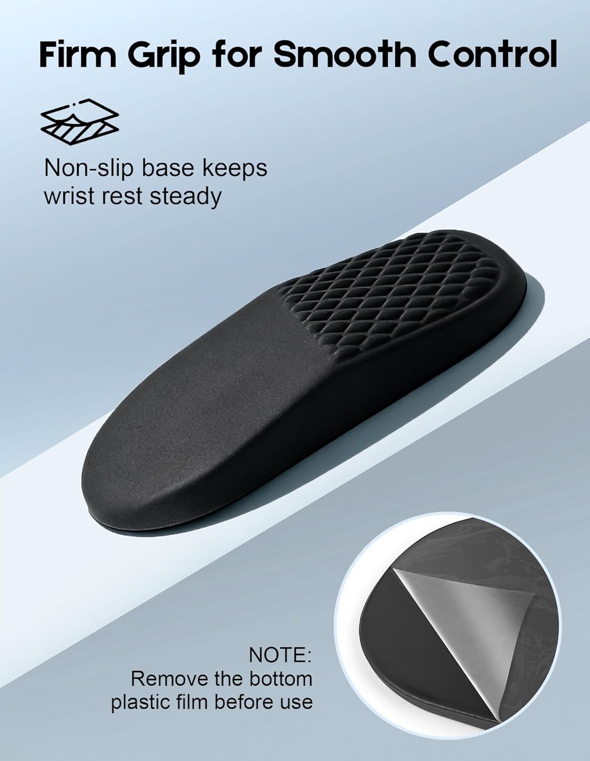 Mouse Pad with Wrist Rest, Ergonomic Mouse Wrist Rest for Pain Relief, Mousepad with Massage Bumps Design, Soft Memory Foam, Non-Slip Base, Wrist Pad for Mouse for Office School Home Gaming