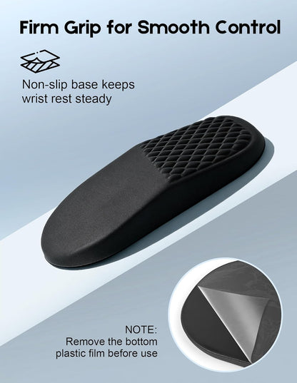 Mouse Pad with Wrist Rest, Ergonomic Mouse Wrist Rest for Pain Relief, Mousepad with Massage Bumps Design, Soft Memory Foam, Non-Slip Base, Wrist Pad for Mouse for Office School Home Gaming