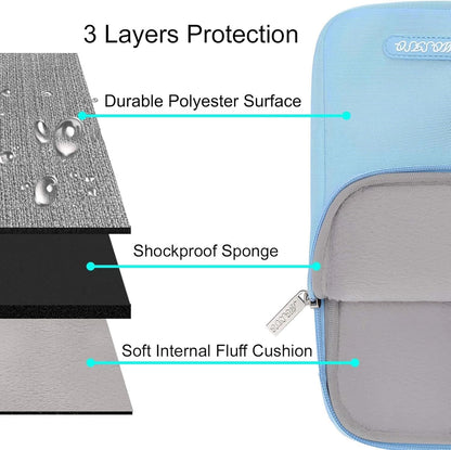 MOSISO Laptop Case 15 inch, 15 inch Laptop Sleeve Compatible with MacBook Air M5 A3448 M4 A3241 M3 A3114 M2 A2941 2026-2023, Dell XPS, Polyester Vertical Computer Sleeve Bag with Pocket, Black - Colors B