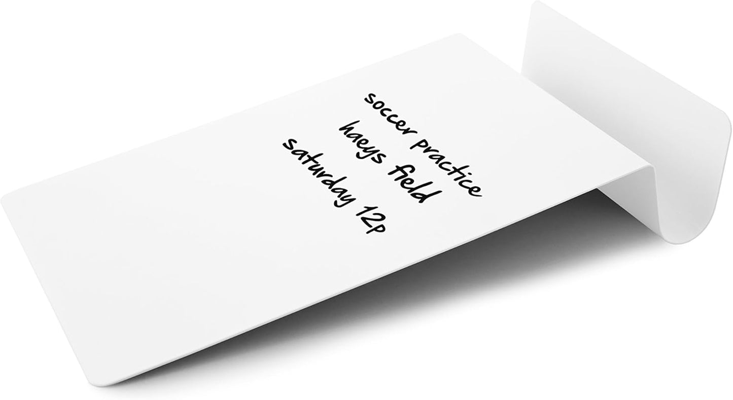 Three by Three Seattle 5.5 x 9 Inch to.do Dry Erase Board with Marker for Memos, Lists, and More in Office, Home, Classroom, and Event Spaces (White)