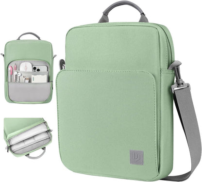 Dadanism 9-11 Inch Tablet Sleeve Bag Carrying Case with Shoulder Strap for iPad (A16) 11", iPad 10th Gen 10.9", iPad Air M4/Pro M5 11", iPad 9/8/7th 10.2", Galaxy Tab A11+ Plus 11", Cloudy Pink