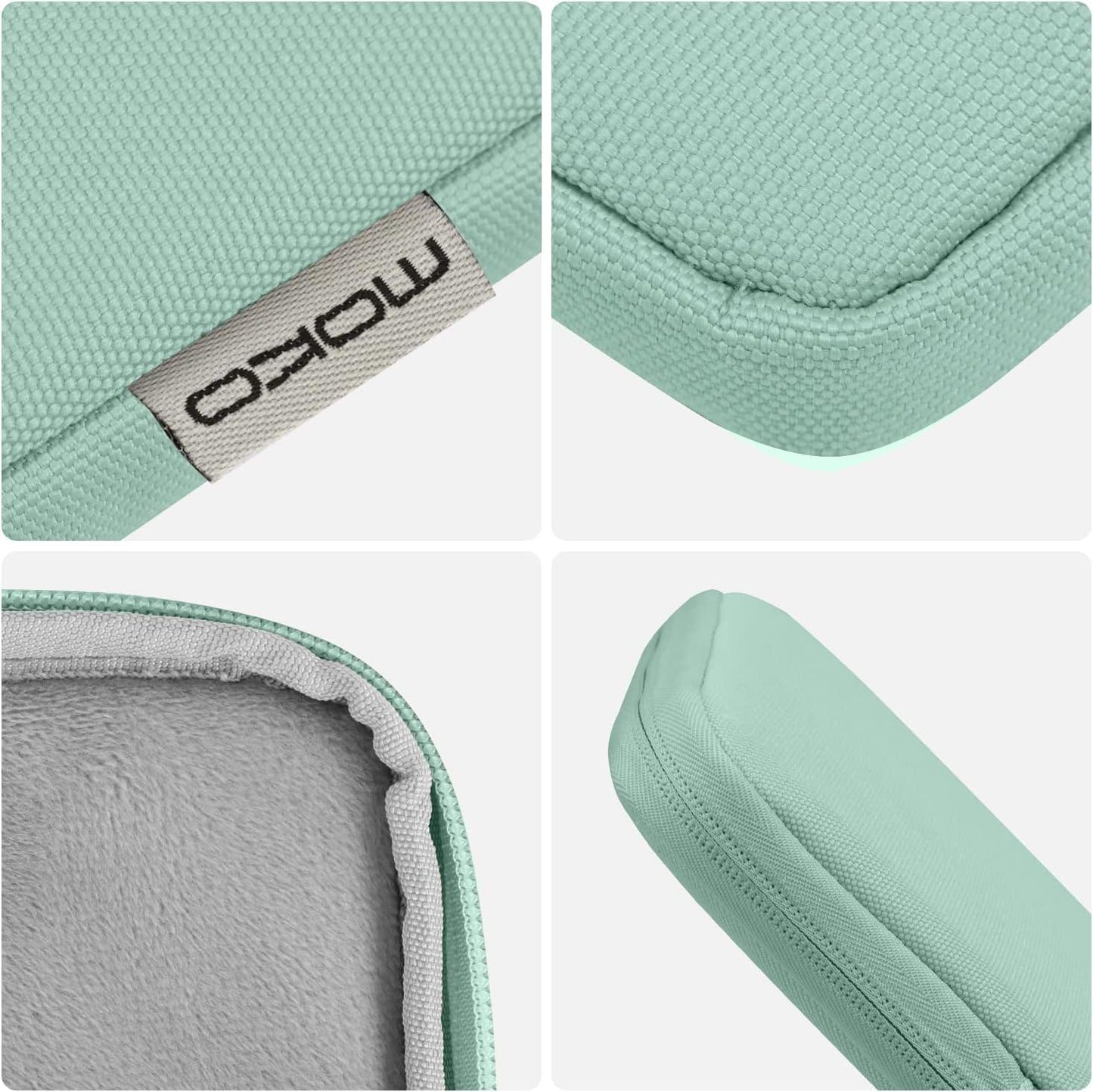 MoKo 7-8 Inch Tablet Sleeve Bag, Polyester Pouch Cover Case Fits iPad mini (A17 Pro) 8.3" 2024, iPad mini 6/5/4/3/2/1, Samsung Galaxy Tab S2 8.0, Tab A 8.0, ZenPad Z8s 7.9,Black
