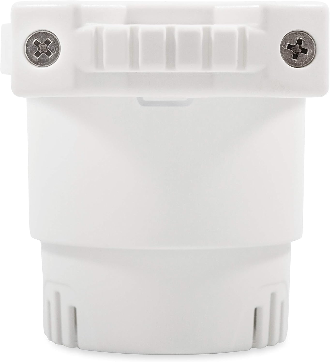 Camco Large Clamp Mounted Cup Holder-Provides a Secure Location for Your Beverage-Mountable for Up to 2-Inch Rail-White (53083)