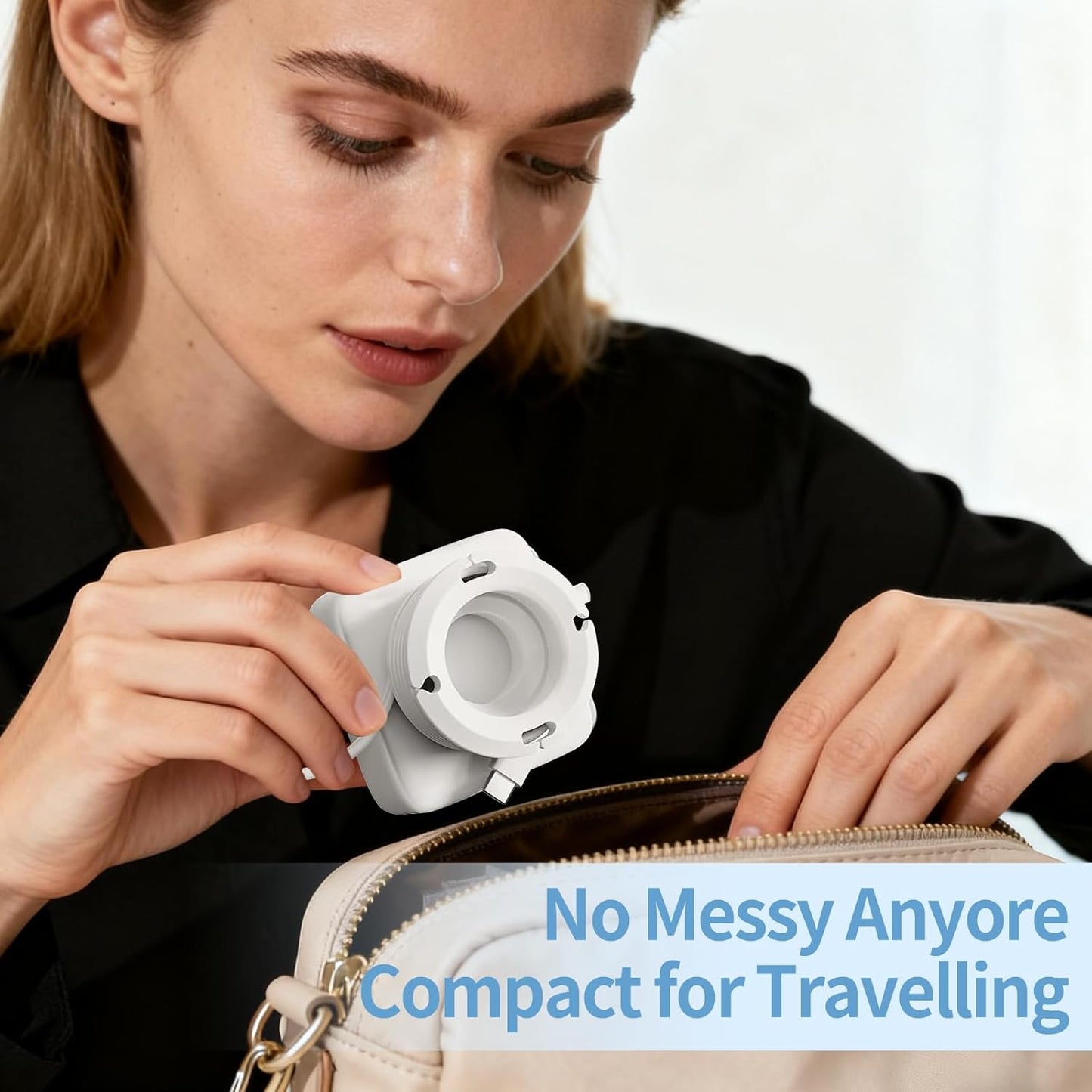 3-Pack Silicone Foldable Charger Cord Organizer – Collapsible Cable Winder & Appliance Cord Holder Compatible with MacBook, PC, USB-C Chargers, and Adapters, Cruise Travel Essentials 2026 (White)