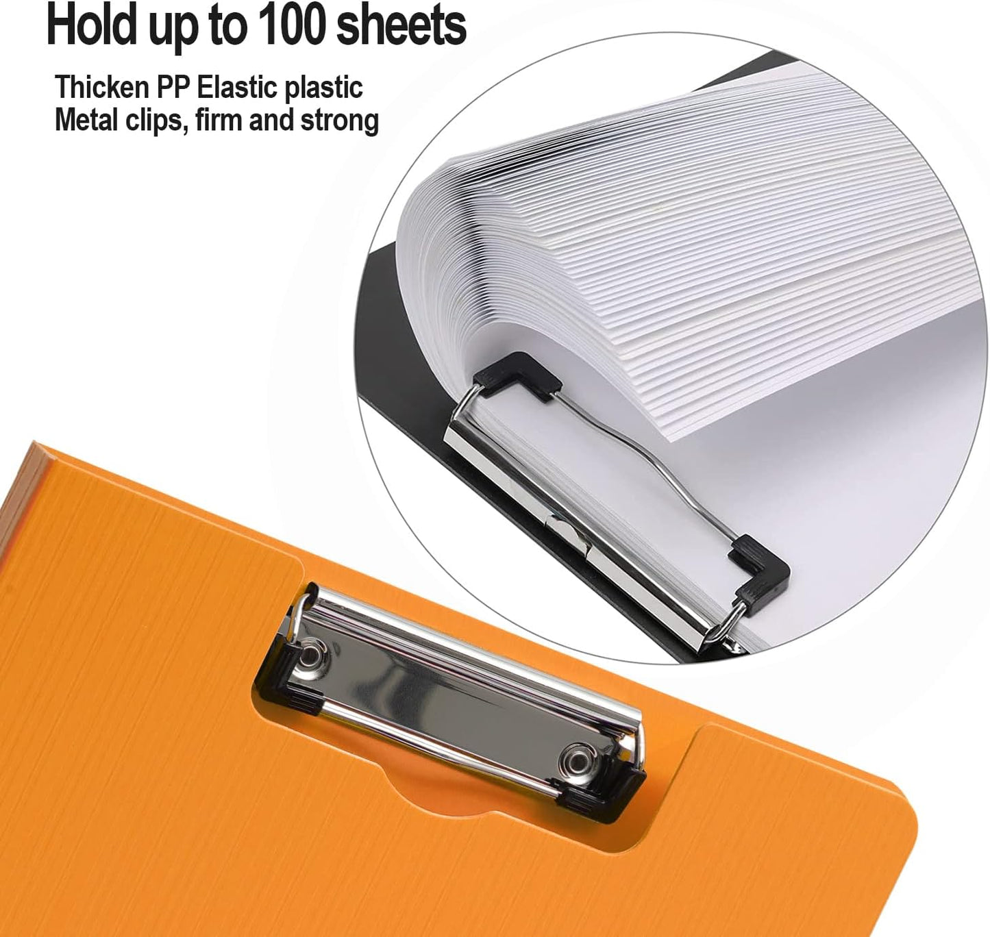 Clipboard Folder, A4 Foldable Clipboards with Pocket, File Cover Office Folder Clipboard, 360 Degree Foldable Storage Clipboards for Office, School or Medical Field, Green