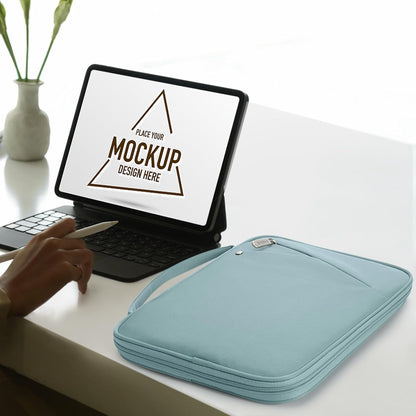 MoKo 9-11 Inch Tablet Sleeve Carrying Case with Handle, Padded Protective Travel Bag for New 11-inch iPad Air 4 2026/Pro M5/ A16, iPad 10th/Air 5/4th 10.9, i-Pad 9/8th 10.2,Tab S9/S8 11, Black
