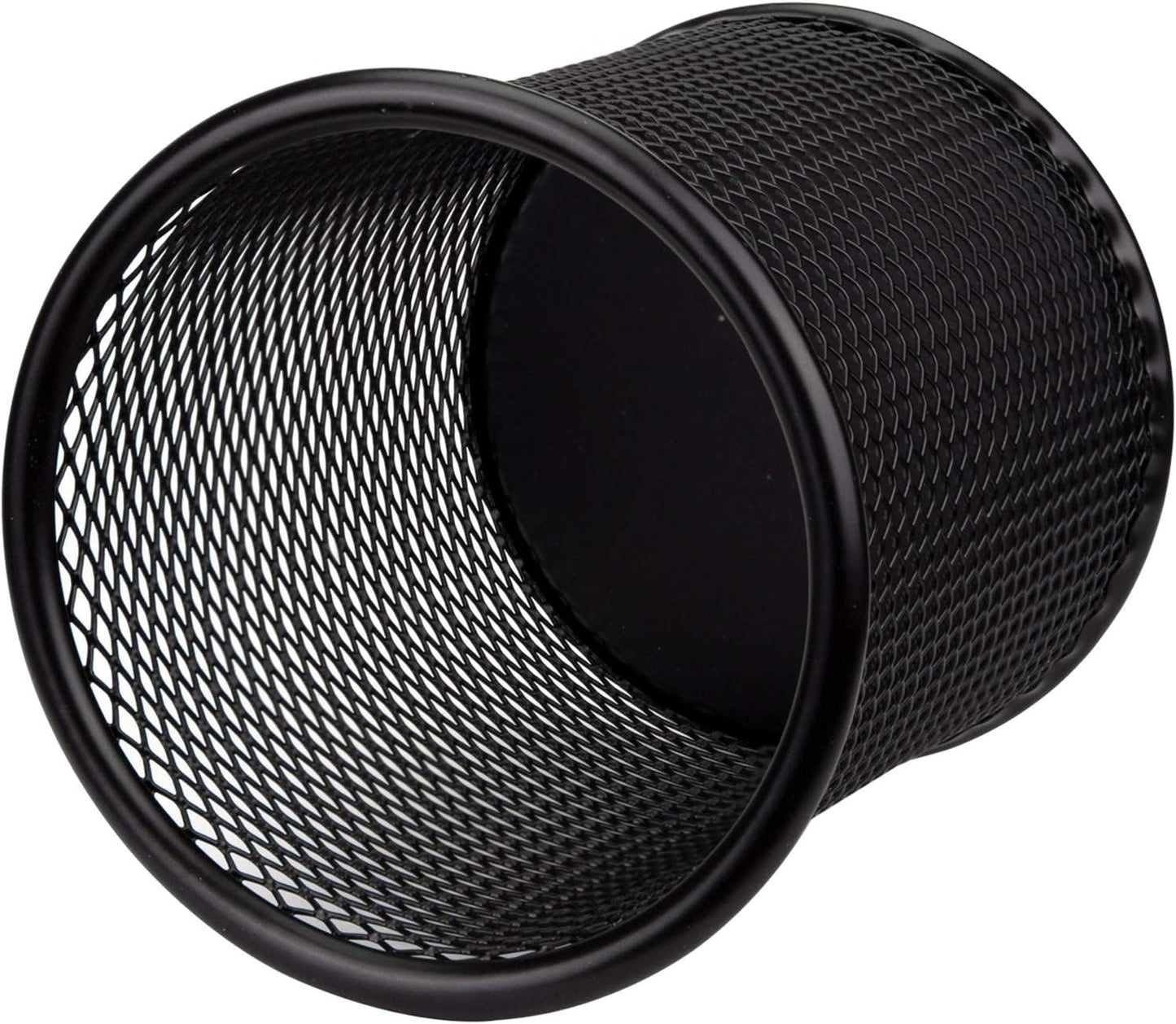 Nicunom 12 Pack Metal Pen Holder Wire Mesh Pen Cup Pencil Holder Pencil Cup for Desk Office Pen Organizer, Black