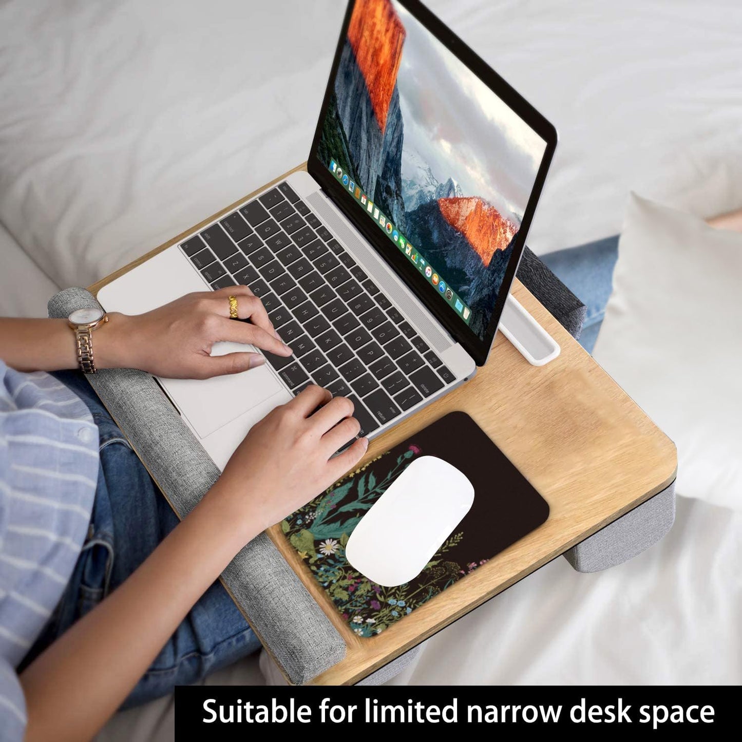 Audimi Small Mouse Pad 6 x 8 Inch, Mini Mouse Pad Thick for Laptop Wireless Mouse Home Office Travel, Portable & Washable (Black)