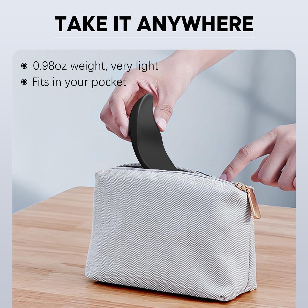 JIKIOU Right-Handed Truly Ergonomic Wrist Rest for Mouse 2 Pack, Carpal Tunnel Support, Pain Relief, Anti-Fatigue, Easy Glide, Office Computer Laptop Gaming Black