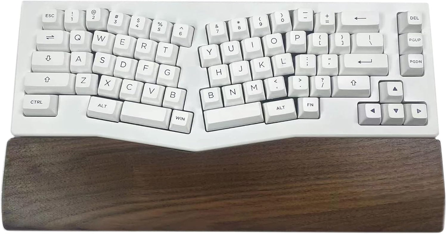 2 pcs Mini Wood Wrist Rest Portable Movable Solid Wooden Walnut Beech for Most Mechanical Keyboard Numpad Sp64