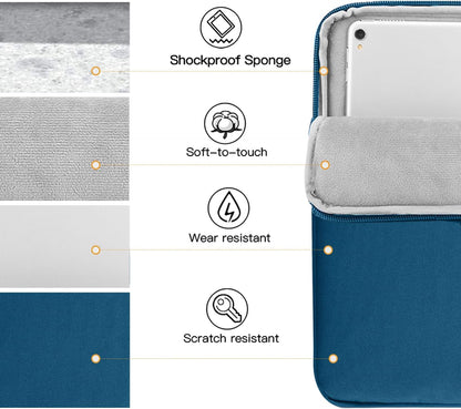 TiMOVO 9-11" Tablet Sleeve Bag for iPad 11-inch A16 2025, iPad 10.9"/10.2"| Air 11 Inch/5th/4th Gen. 10.9", Galaxy Tab A9+/A11Plus 11", Protective Bag Fit Smart Keyboard, Dusty Blue