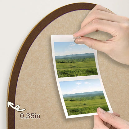 Large Cork Board Alternative, 23.6" x 31.5" Arch Felt Bulletin Board with 20 Wooden Pushpins & Safe Removable Adhesive Tabs, Display Board for School, Home, Office Boho Wall Decor(KAFEI-6080)