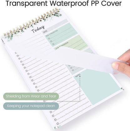 To Do List Notepad - To Do List Notebook for Work with 52 Sheets, Undated Daily Planner Perfect for Enhanced Productivity and Goal Achievement - Green