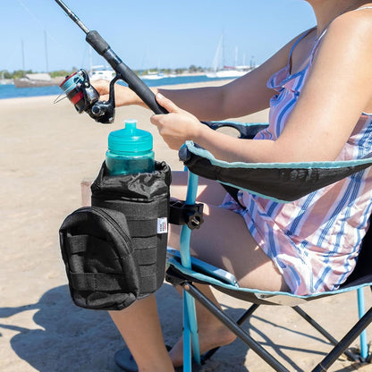 KEMIMOTO Motorcycle & ATV Cup Holder-32oz Drink Holder with Alligator Clamp, UTV, Scooter, Boat, Kayak, Bike, Walker, Black