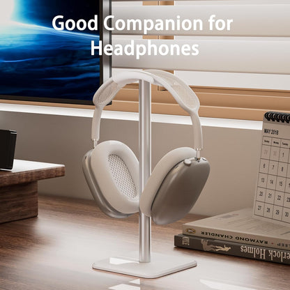 Headphone Stand - Headset Stand with Aluminum Hanger, Headphone Holder for AirPods Max, Sony, Bose, Beats and More (Pink)