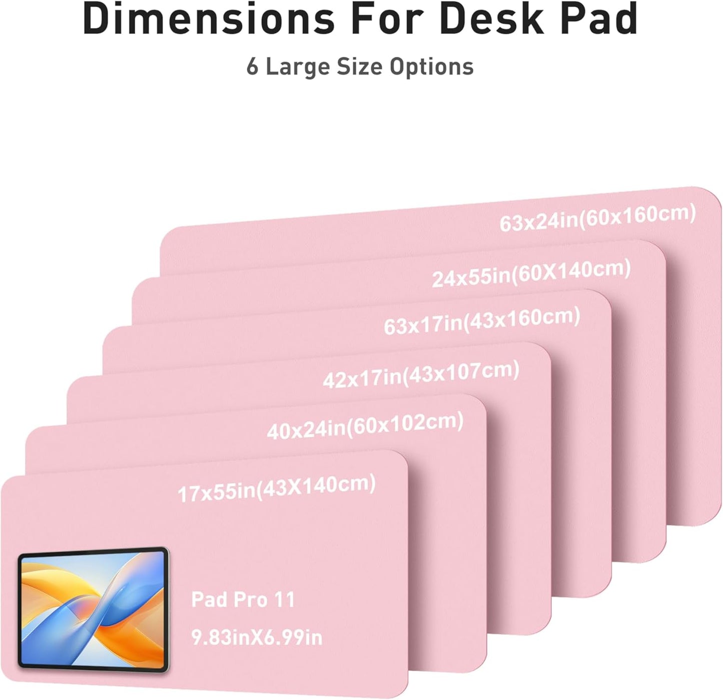 Aothia Non-Slip PU Leather Waterproof Laptop Desk Pad Protector, Blotter Mat, Writing and Mouse Pad for Office & Home, Beige, 23.6" x 13.7" - Colors A