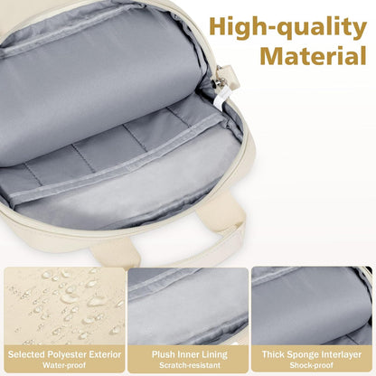 MoKo 10-13 inch Tablet Sleeve Bag for iPad Pro/Air M4 13inch, Pro 12.9/11", 10.9" iPad 10th/Air 5/4th, Galaxy Tab S8+/S9+ 12.4, Carrying Case with Multi-Pockets & Removable Shoulder Strap, Light khaki