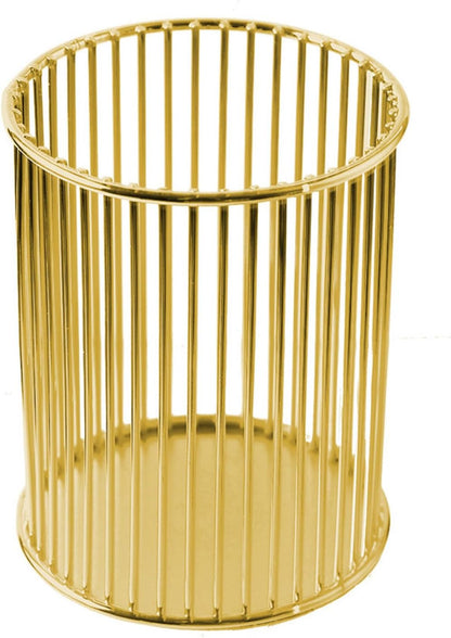 Metal Pen Holder Cup for Desk Makeup Brushes Pencil Holders Home Office Organizer Black