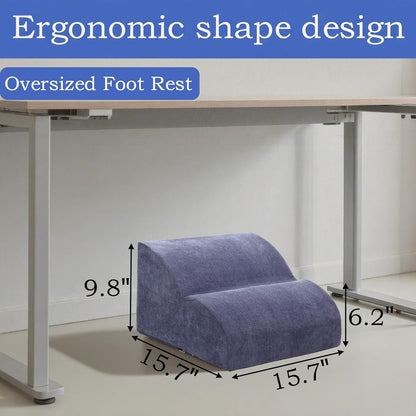 Foot Rest for Under Desk at Work.Multifunctional 3-Tier Foot Stool,with Washable Footrest.for Under Desk,Office Chair Gaming Chair & Sofa,Leg Elevation Pillow,Supports Posture-Brown