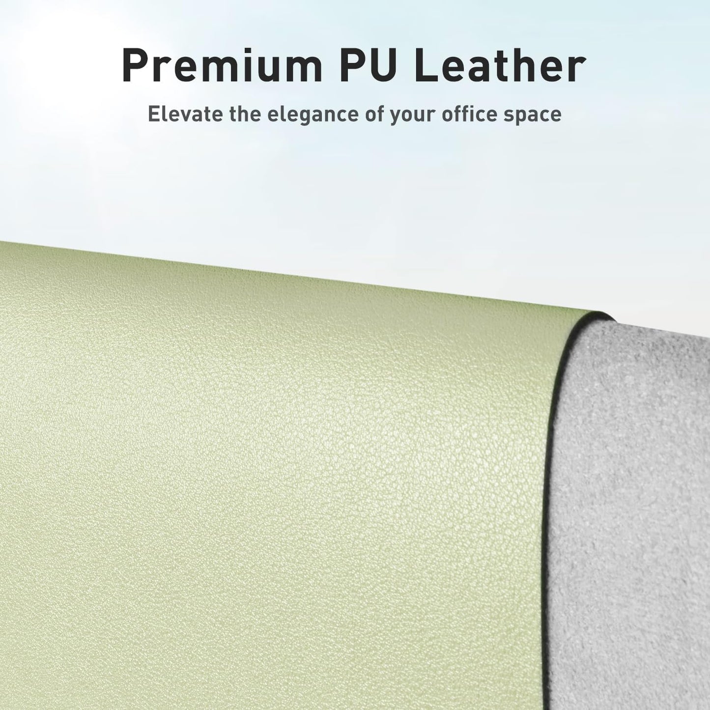 Aothia Leather Desk Pad Protector, Mouse Pad, Office Desk Mat, Non-Slip PU Leather Desk Blotter, Laptop Desk Pad, Waterproof Desk Writing Pad for Office and Home (Black,36" x 17") - Colors A