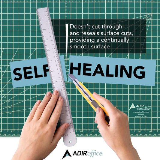Adir Corp. Professional Self Reversible Healing Cutting Mat, 36 by 48-Inch, Green/Black