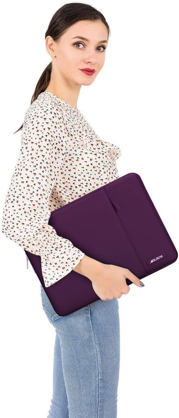 MOSISO Laptop Case 15 inch, 15 inch Laptop Sleeve Compatible with MacBook Air M5 A3448 M4 A3241 M3 A3114 M2 A2941 2026-2023, Dell XPS, Polyester Vertical Computer Sleeve Bag with Pocket, Black - Colors B
