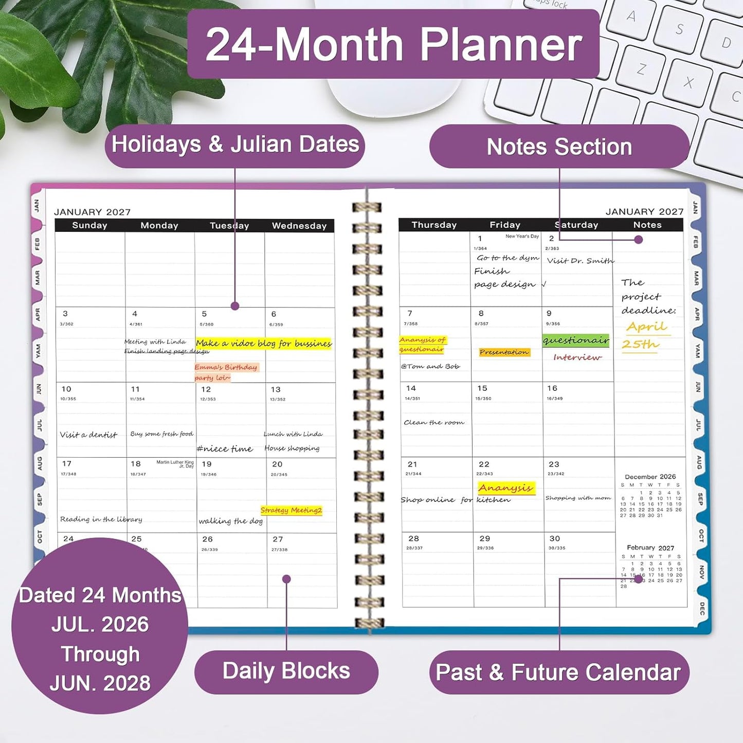 Ymumuda Weekly To Do List Notepad - Daily To Do List Undated 52 - Week Sheets, 8.5x11" Weekly Goal Notebook, Habit Tracker Journal, Excellent for Student School Work Personal Productivity Organizer
