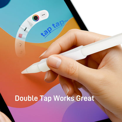 3 Pack iPencil Grips Case Cover Silicone Sleeve Holder Compatible with Apple Pencil (USB-C)&Apple Pencil (2nd Generation),iPad Pro 11 12.9 inch 2018(White, Pink, Purple)