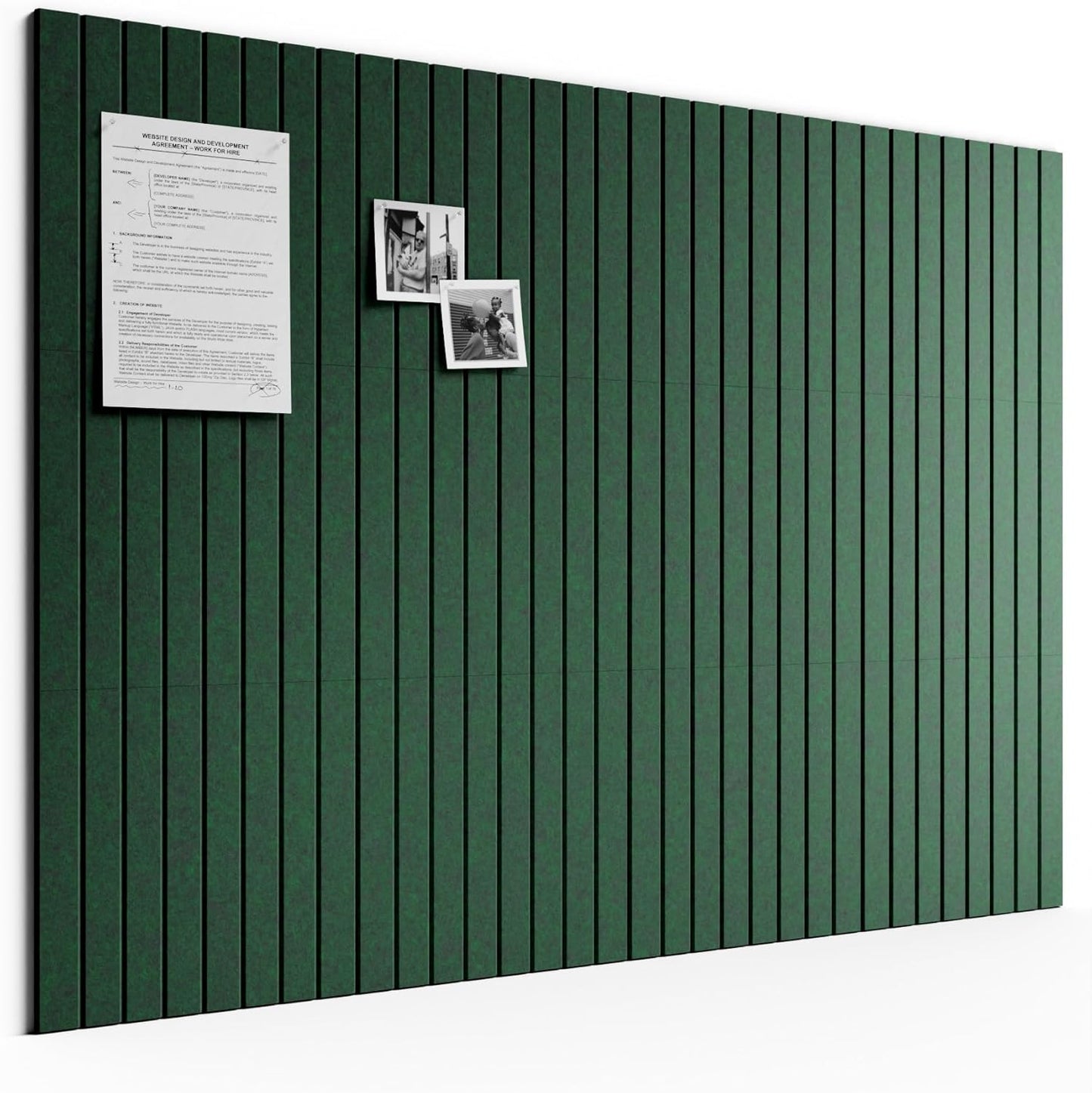 Bumusty Large Cork Board Alternative-48 x 36" Felt Bulletin Board Tiles, with 30 Pushpins, 70 Adhesive Tabs, Fine-Stripe 12-Pack, Cork Boards for Office Push Pin Board Felt Board-Oatmeal