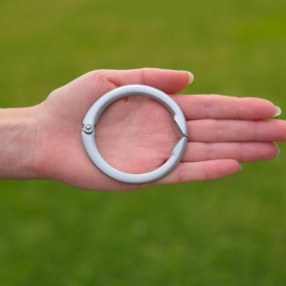 Clipa Bag Hanger - The Ring that Opens Into a Hook, Closes Automatically | Hangs Almost Anywhere in Just 1/2" of Space | Holds 33 lbs | 9 Styles | 3 yr Warranty