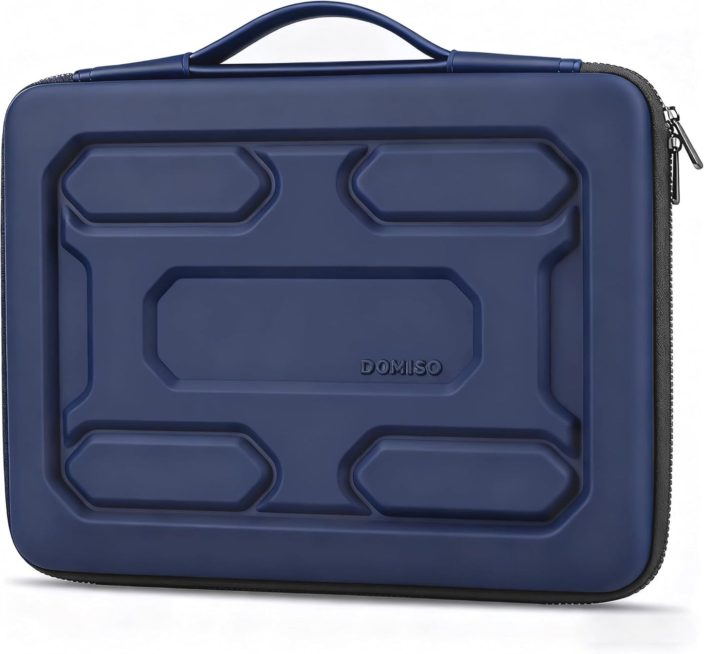DOMISO 15.6 inch Laptop Sleeve with Handle Shockproof Computer Bag Waterproof EVA Protective Carrying Case for 15.6" Lenovo Yoga 720 IdeaPad 310 320 ThinkPad T570/Dell Inspiron 15/HP Envy 15, Black