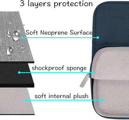 MOSISO Laptop Case 13.3 inch, 13-13.3 inch Laptop Sleeve Bag Compatible with MacBook Air/Pro 13/Pro 14 M5 M4 M3 M2 M1, HP Dell ASUS Lenovo, Neoprene Computer Sleeve Bag with Small Case, Baby Pink - Colors A