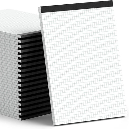 Zaviko Graph Paper Pad 8.5 x 11, 2 Pack, 4x4 Graph Ruled, Grid Paper Pad 8-1/2" x 11", Blueprint Quadrille Pad, Easy Tears Off, Grid Pad Notebook 8.5 x 11, White 70 GSM Graft Paper, 30 Sheets/Pad