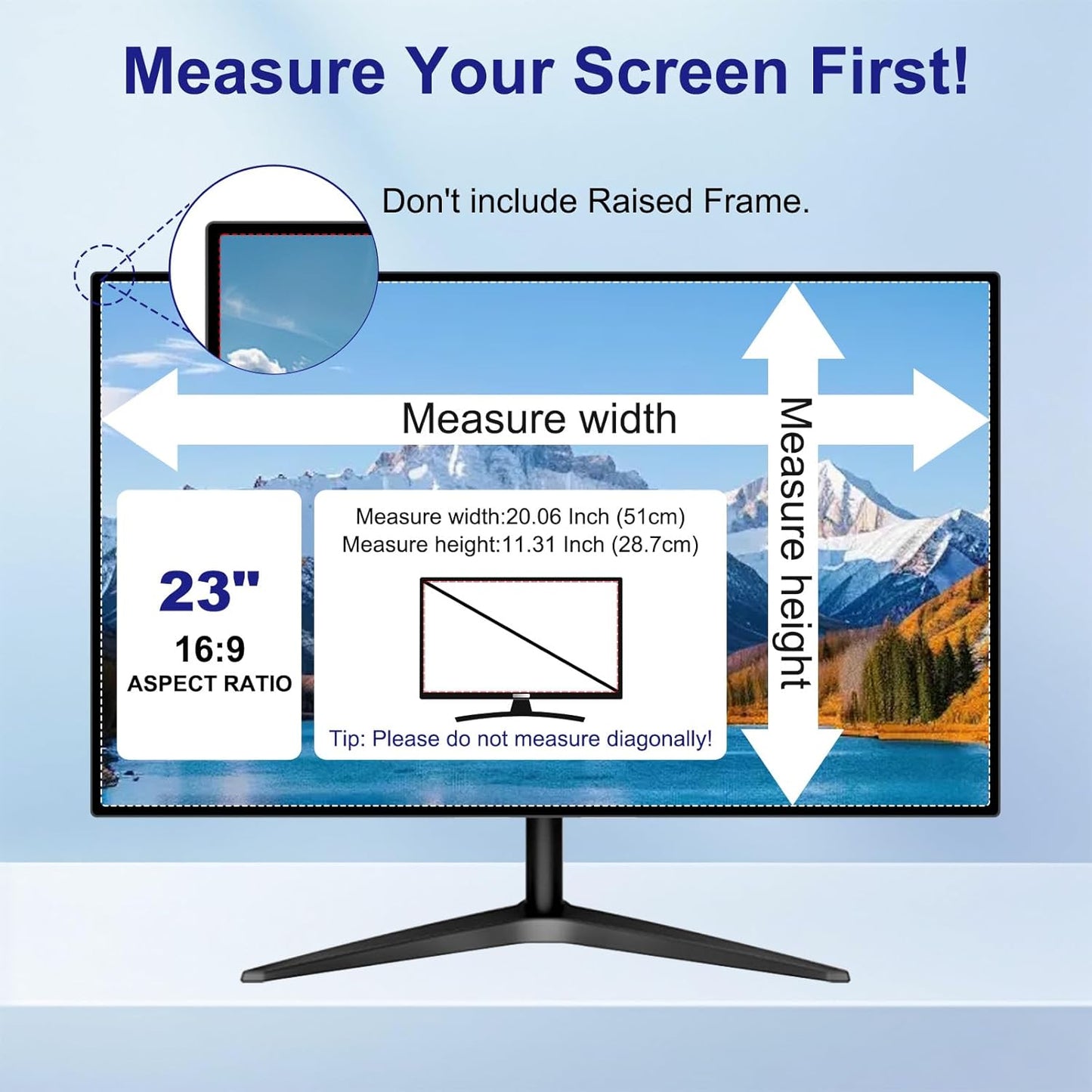 Laptop Privacy Screen 14 Inch 16:9 Aspect Ratio, Laptop Screen Privacy Shield Compatible With Lenovo Hp Dell Acer Asus Thinkpad Envy Xps, Removable Anti Glare Blue Light Computer Filter Protector