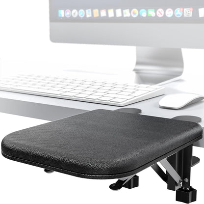 NODOCA Arm Rest for Desk, Ergonomics Wrist Rest, Desk Extender, Soft Sponge Built-in, Comfortable Arm Support for Desk, Wrapped in Eco-Friendly Leather, Foldable Elbow Rest for Desk(2, Black, 8.9'')