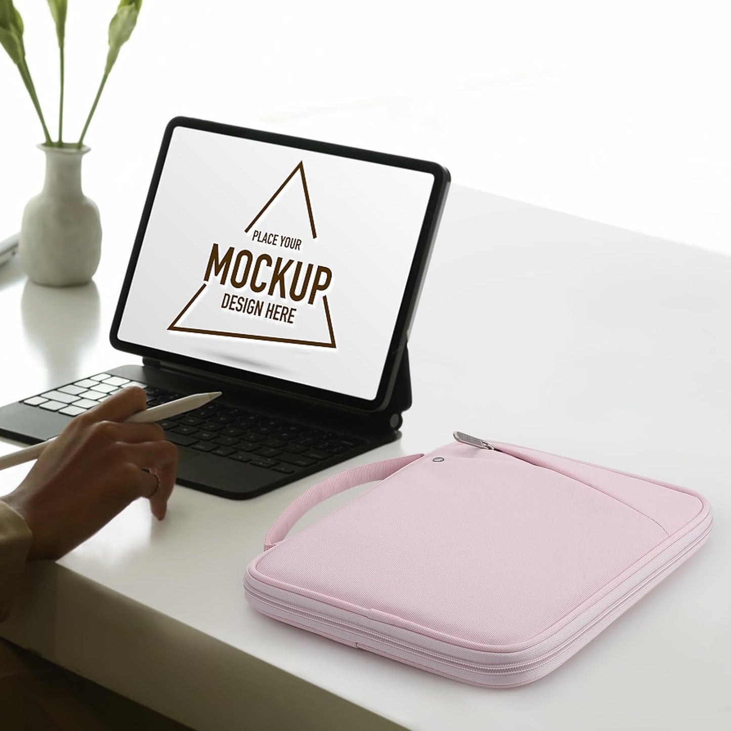 MoKo 9-11 Inch Tablet Sleeve Carrying Case with Handle, Padded Protective Travel Bag for New 11-inch iPad Air 4 2026/Pro M5/ A16, iPad 10th/Air 5/4th 10.9, i-Pad 9/8th 10.2,Tab S9/S8 11, Black