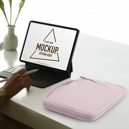MoKo 9-11 Inch Tablet Sleeve Carrying Case with Handle, Padded Protective Travel Bag for New 11-inch iPad Air 4 2026/Pro M5/ A16, iPad 10th/Air 5/4th 10.9, i-Pad 9/8th 10.2,Tab S9/S8 11, Black